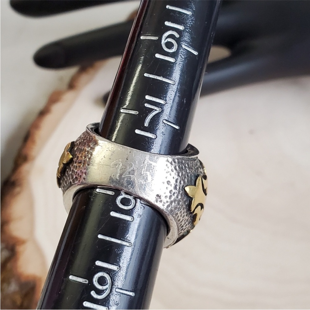 Sterling Silver And Emerald Statement Ring - image 3